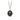 Sterling SIlver talisman necklace depicting a Tall upright sunflower