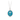 Sterling silver necklace with talisman featuring a bright blue background depicting a large sunflower