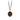 Through Darkness Bronze Necklace depicting a raven with a lantern standing over the words "Per Tenebras"