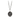 Through Darkness Sterling Silver Necklace depicting a raven with a lantern standing over the words "Per Tenebras"