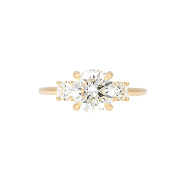 Round Diamond Three Stone Ring