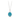 Sterling Silver Necklace with a bright blue background underneath a talisman depicting A blooming lavender plant