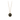 14k Yellow gold necklace with a gold talisman depicting two daisies mirroring eachother at the stem