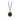Bronze necklace including a talisman depicting 2 Daisies connected at their stems