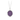 Sterling Silver Necklace with a violet background under a talisman depicting a vast sea of stars