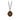 Bronze Necklace featuring a talisman depicting 2 crows crossing eachother with a heart between them and their beaks connected by a ring 