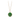 14k Yellow gold talisman Necklace with a bright green background depicting a Butterfly flying over a field of varying flora and plants