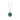 14k Yellow gold talisman Necklace with a bright Blue background depicting a Butterfly flying over a field of varying flora and plants
