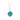 Sterling Silver Talisman Necklace withe a Bright blue background depicting a Butterfly flying above a fild of many types of flora