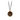 Bronze Necklace with a talisman depicting a Butterfly above a large field of flowers and plants.