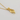 Gold Plated Silver Necklace with a Hand  shaped medallion