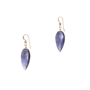 14k goldfill Bia Earrings,Available in Iolite.