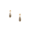 14K gold-plated brass Jupiter Earrings Featuring Labradorite