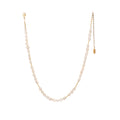  Oso Pearl Necklace with asymmetrical recycled brass bars 