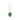 14k Yellow gold talisman necklace with a bright green background depicting a Large lock in the shape on a heart above a key with a ribbon that says "You Hold The key"