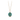 14k Yellow gold talisman necklace with a bright Blue background depicting a Large lock in the shape on a heart above a key with a ribbon that says "You Hold The key"