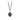Black Sterling SIlver necklace with a 14k yellow gold talisman depicting a Large lock in the shape on a heart above a key with a ribbon that says "You Hold The key"