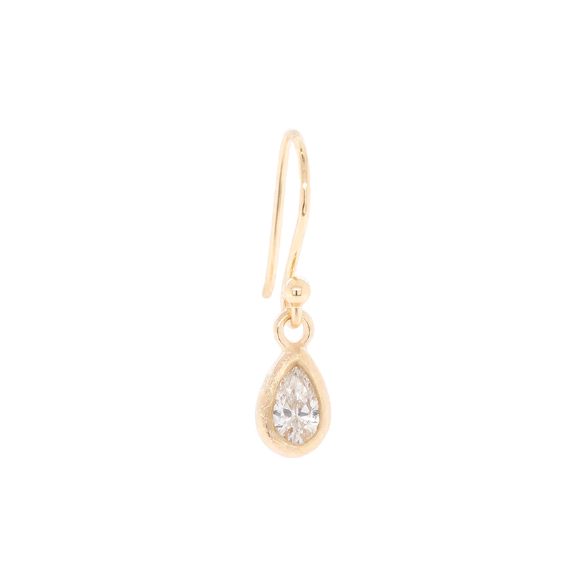 &#39;Boulder&#39; Bezel Pear Diamond Drop Earrings| Magpie Jewellery&#39;Boulder&#39; Bezel Pear Diamond Drop Earrings| Magpie Jewellery