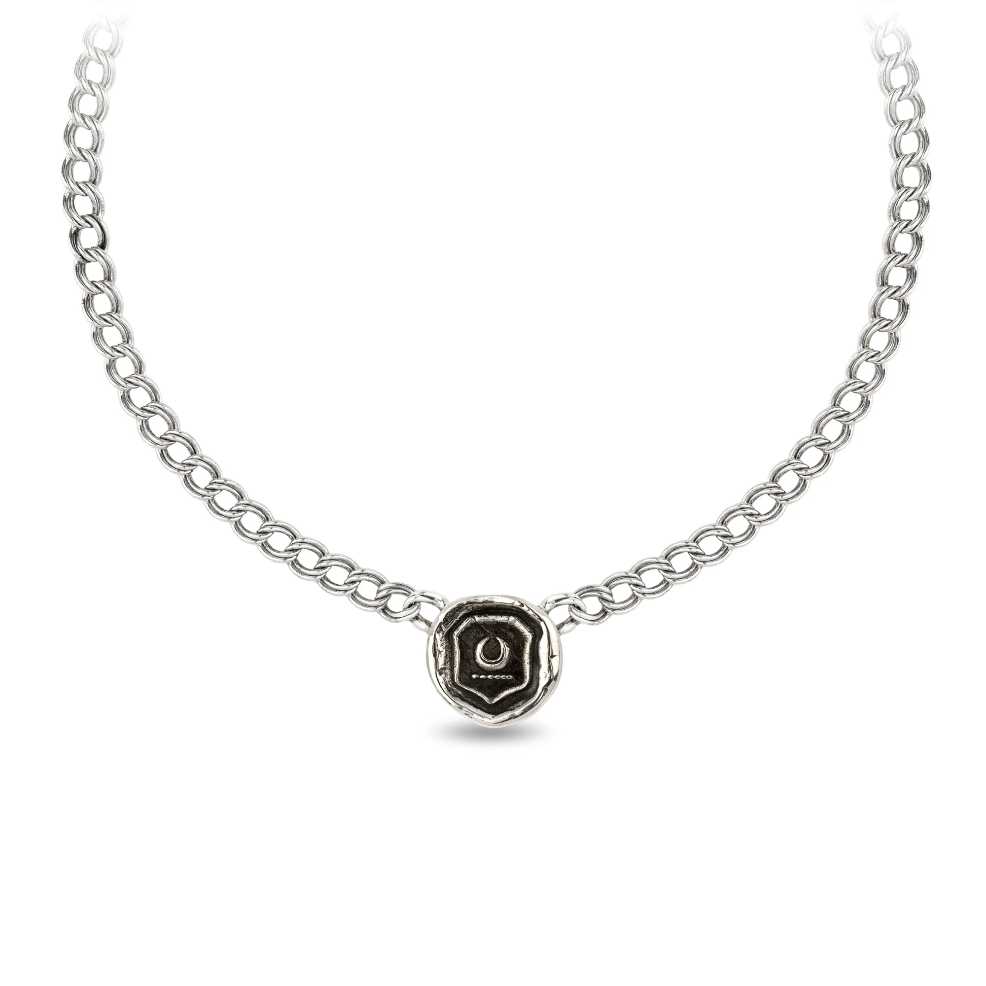 New Beginnings Double Curb Link Talisman Choker | Magpie Jewellery