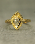 Dripping Sunshine Moissanite Ring | Magpie Jewellery