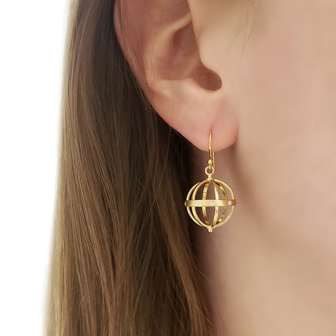 Large Pave Cage Earring | Magpie Jewellery
