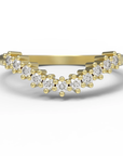 14k Fairmined Gold 'Ida' Diamond Curved Band | Magpie Jewellery