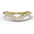 14k Fairmined Gold 'Ida' Diamond Curved Band | Magpie Jewellery