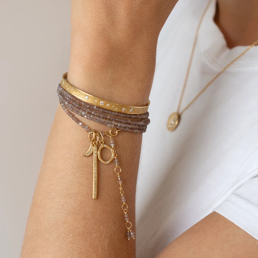 Mink Moonstone Wrap Bracelet | Magpie Jewellery