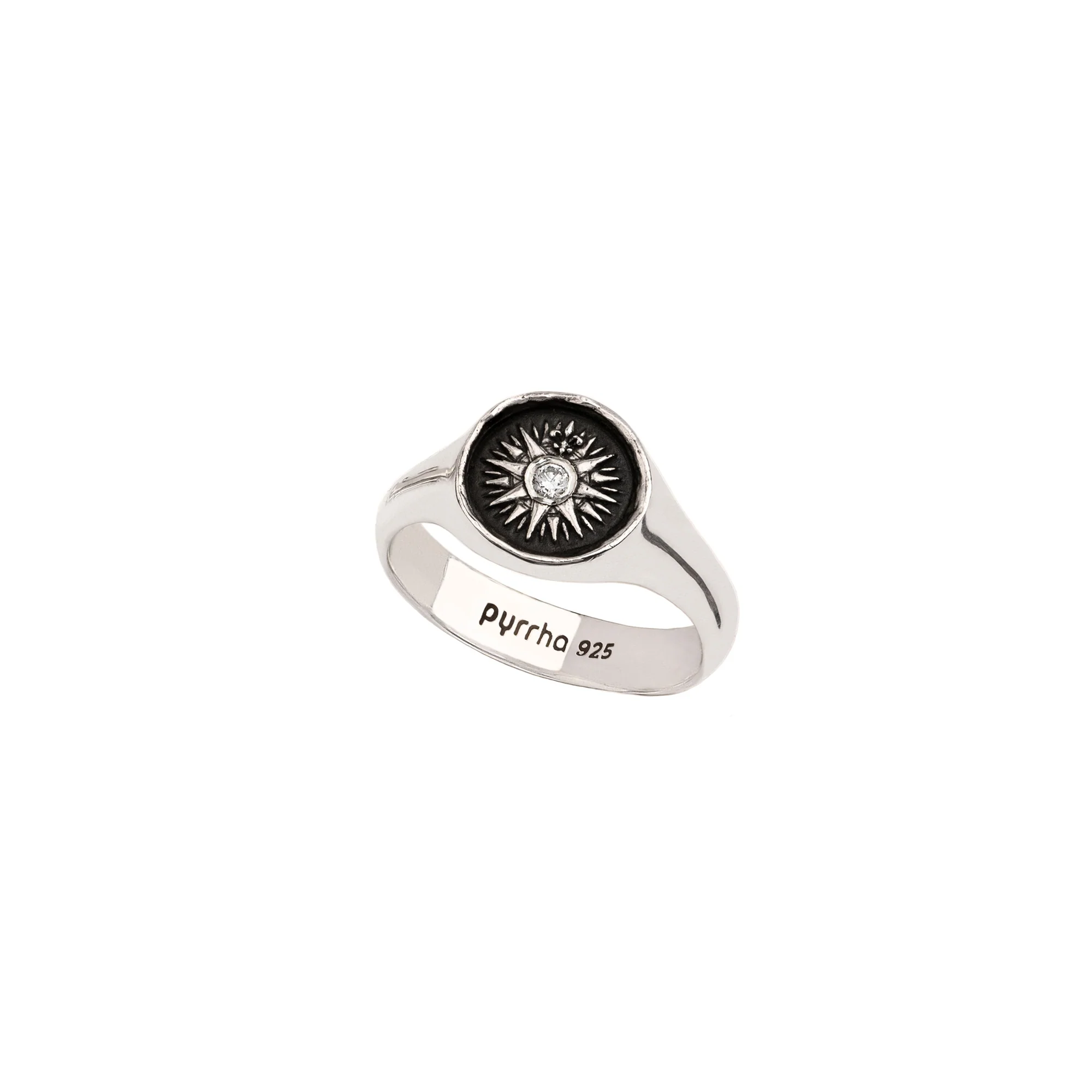 Direction Diamond Set Signet Ring | Magpie Jewellery