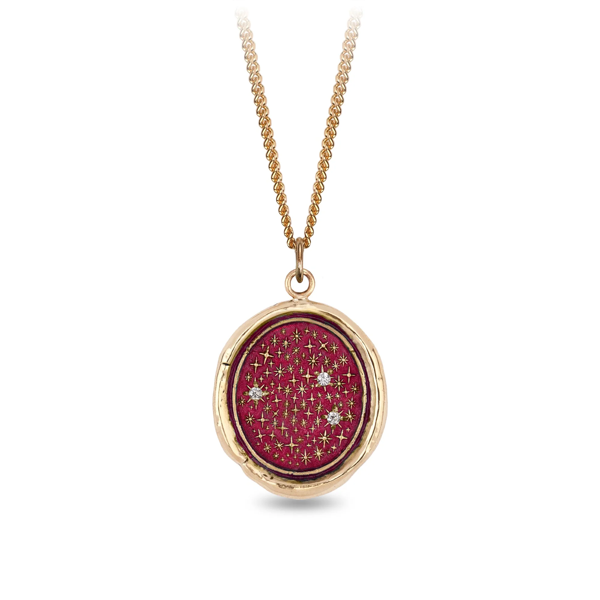 We Are Stardust 14K Gold Diamond Set Signature Talisman - True Colors