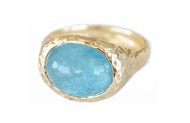 Aquamarine Cabochon Ring