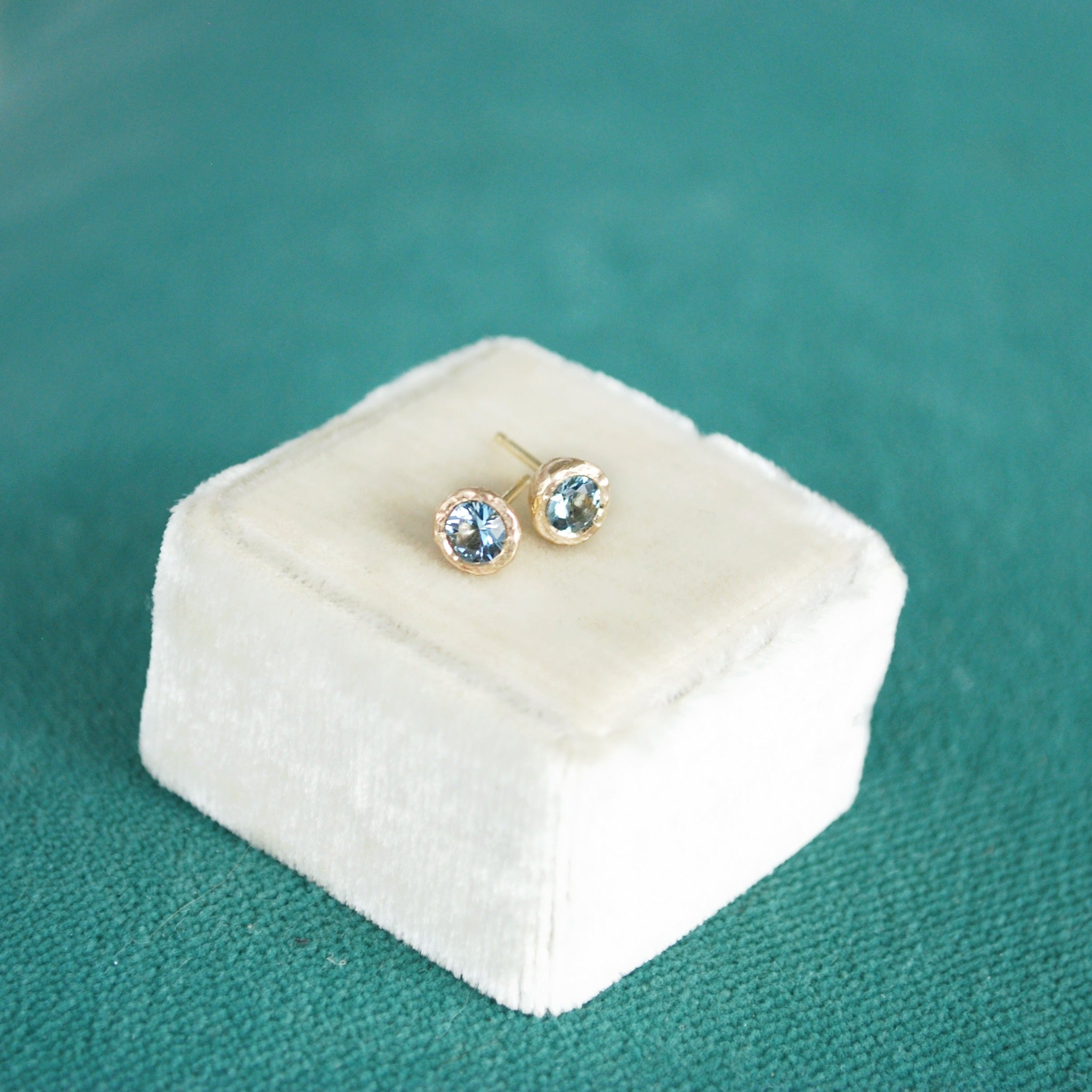 Aquamarine Studs | Magpie Jewellery