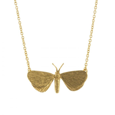 Drab Looper Moth Necklace | Magpie Jewellery