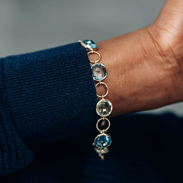 Aztec Starburst Bezel Link Bracelet | Magpie Jewellery