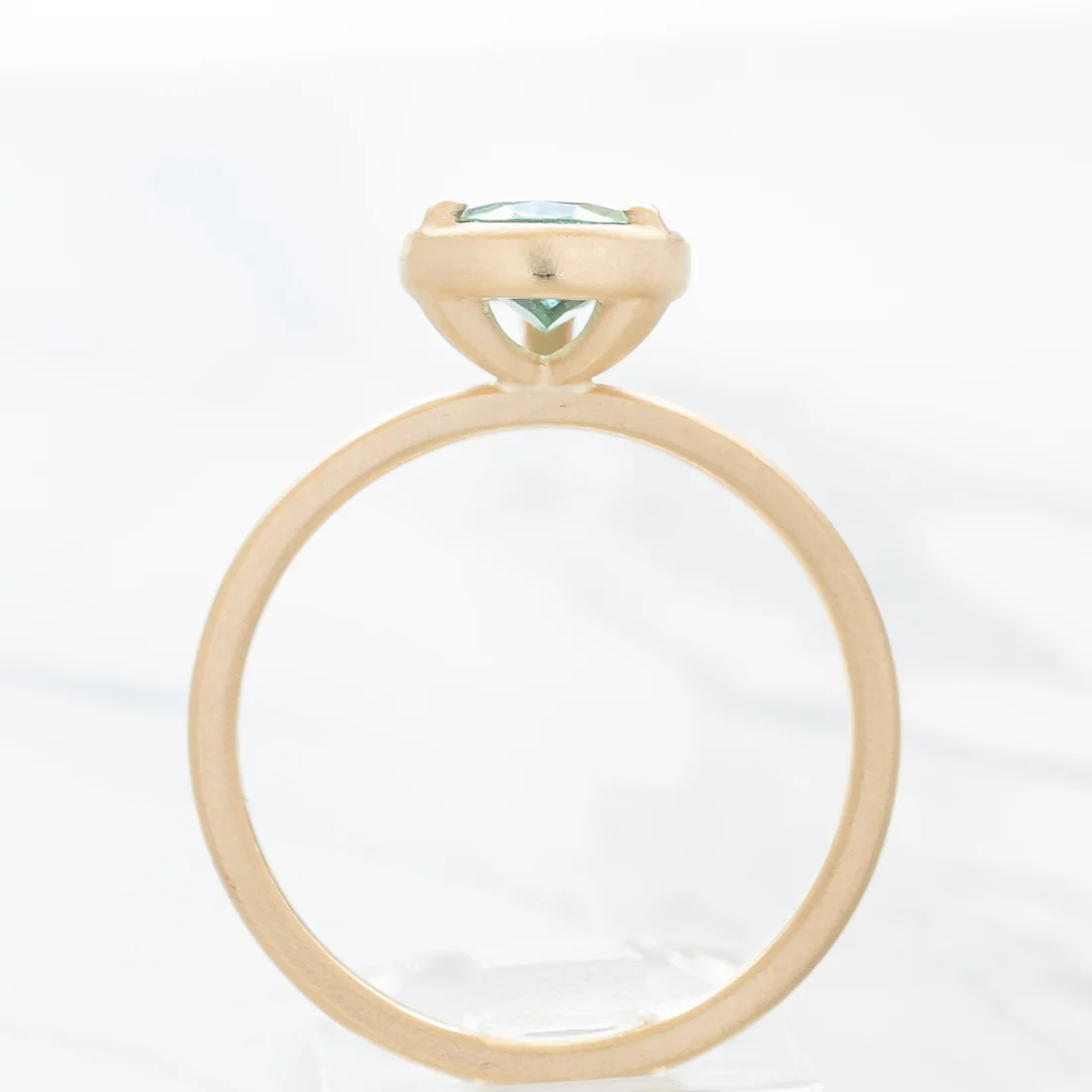 No.30 'Archive' 1.49ct Pear Green Tourmaline Ring | Magpie Jewellery