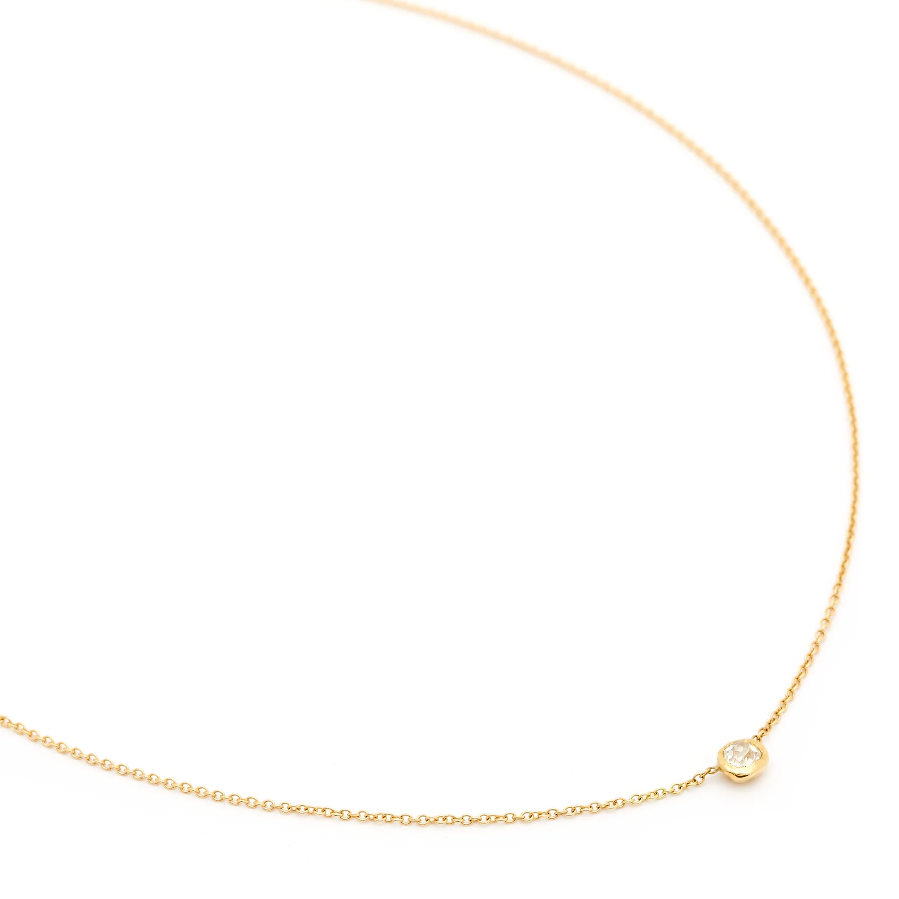 Melt Horizontal Solitaire Necklace | Magpie Jewellery