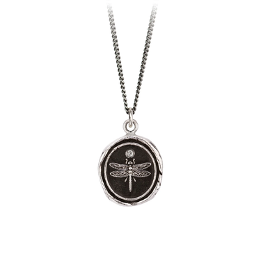 Dragonfly Diamond Set Talisman | Magpie Jewellery