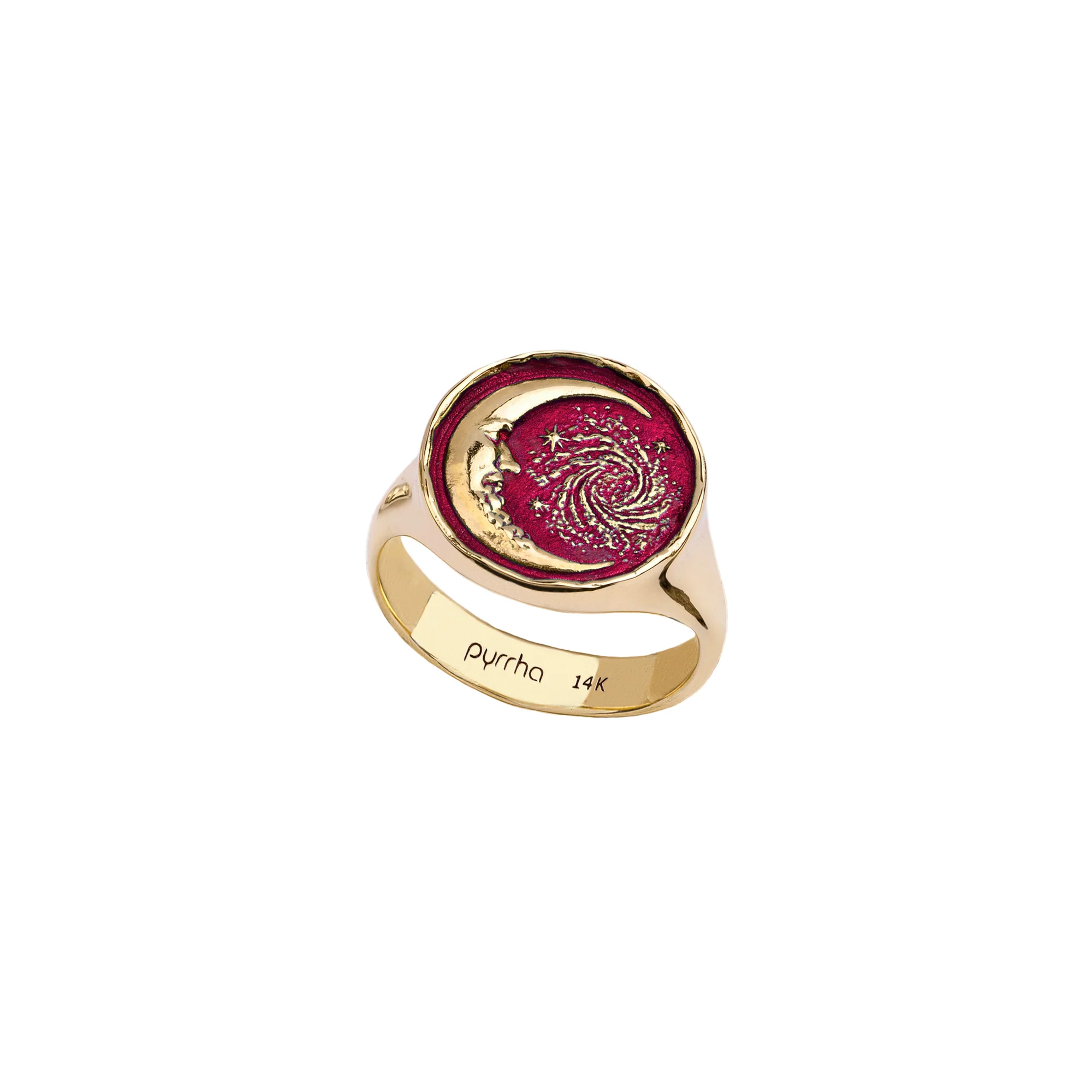 Trust the Universe 14K Gold Signet Ring - True Colors | Magpie Jewellery