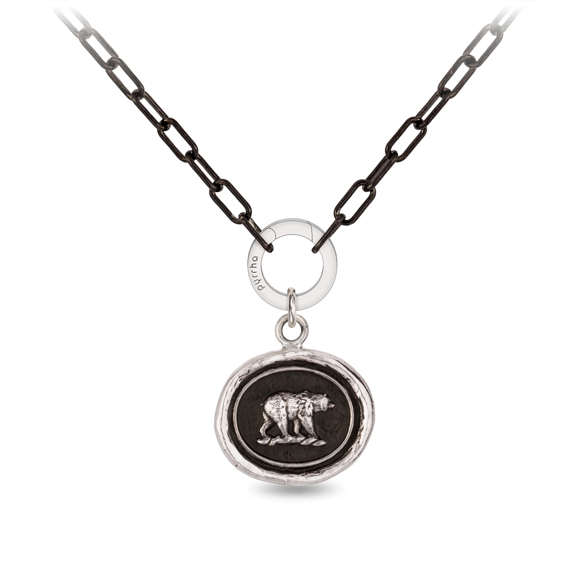 Mother Bear Small Paperclip Chain Necklace | Magpie Jewellery