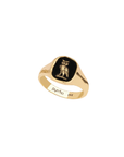 Watch Over Me 14K Gold Signet Ring | Magpie Jewellery