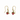 Cranberry Earrings - Wire Drop