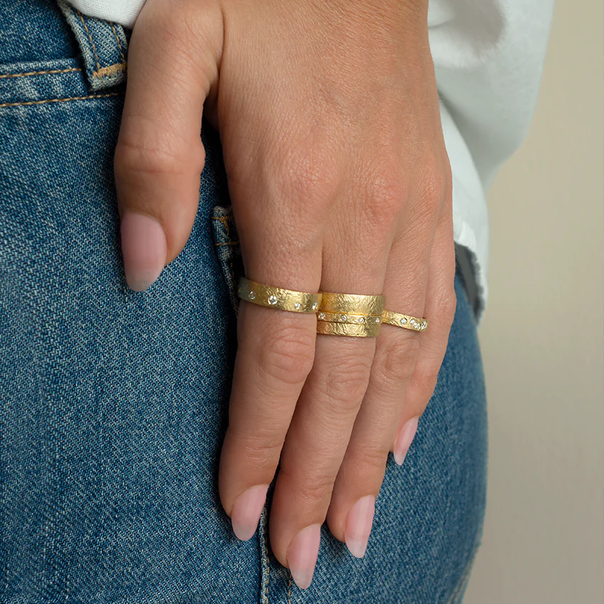 5mm "Boulder" Cigar Band | Magpie Jewellery