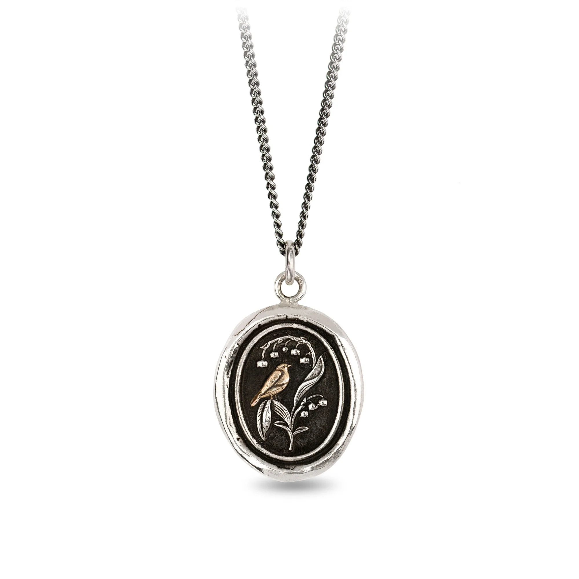 Return to Happiness 14K Gold On Silver Talisman | Magpie Jewellery