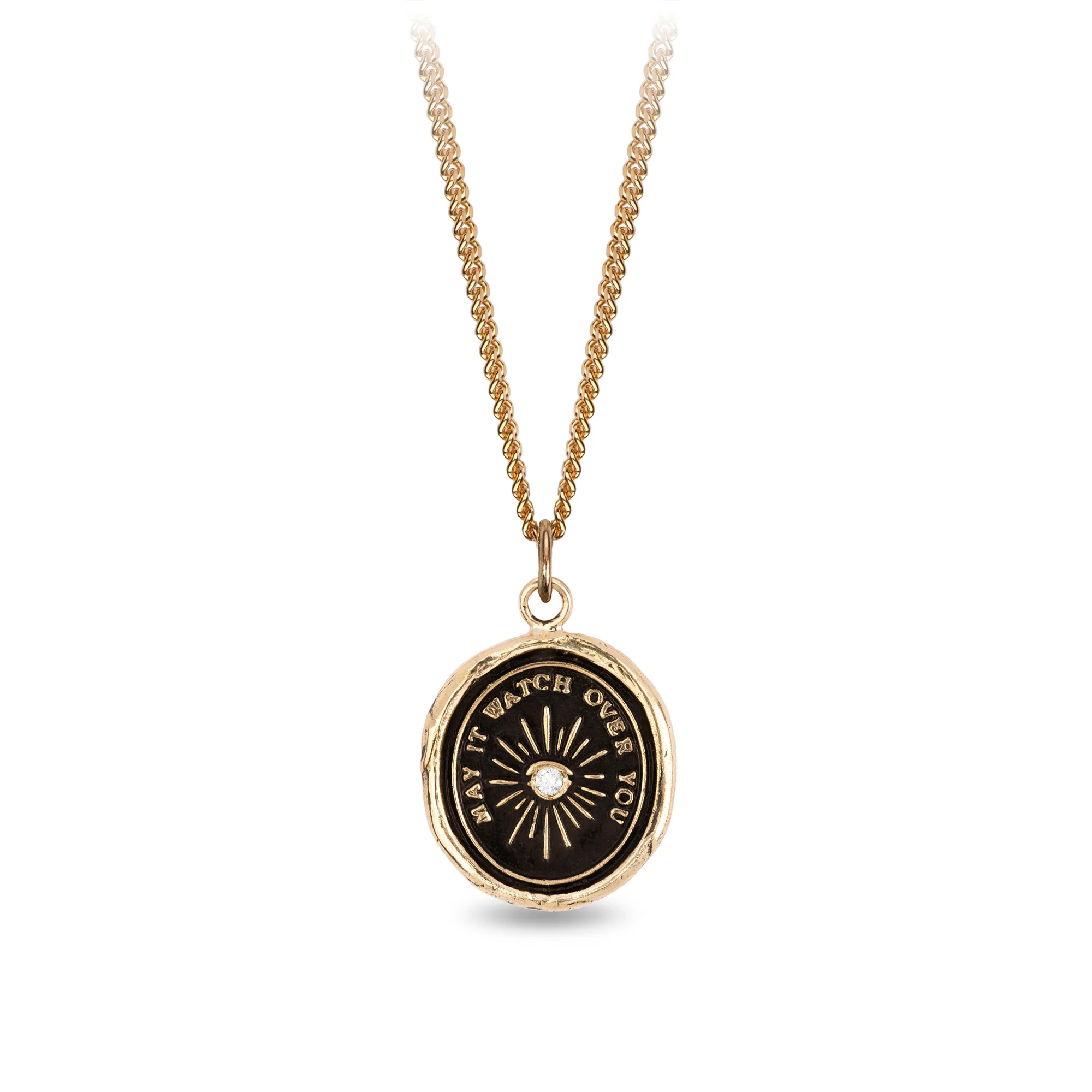 Higher Power 14K Gold Diamond Set Signature Talisman | Magpie Jewellery