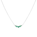 Small Graduated Emerald Necklace | Magpie Jewellery