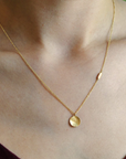 Hammered Disc Necklace | Magpie Jewellery