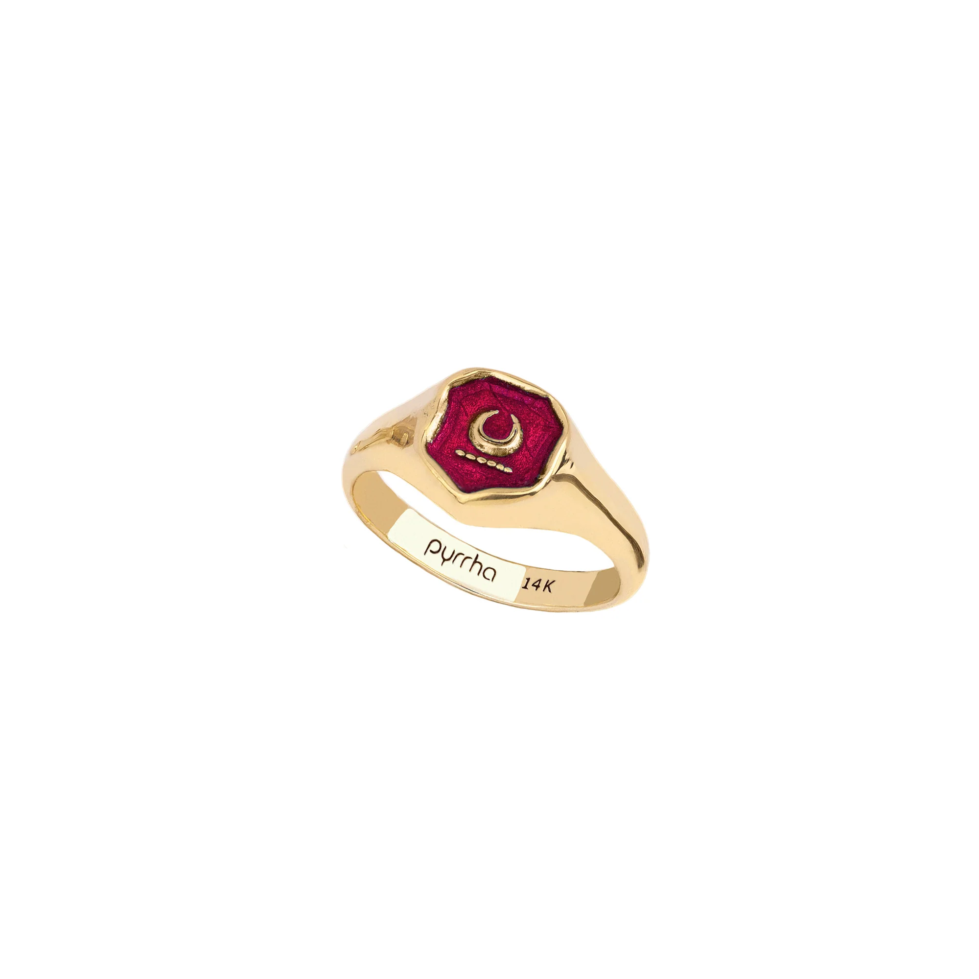 New Beginnings 14K Gold Signet Ring - True Colors | Magpie Jewellery