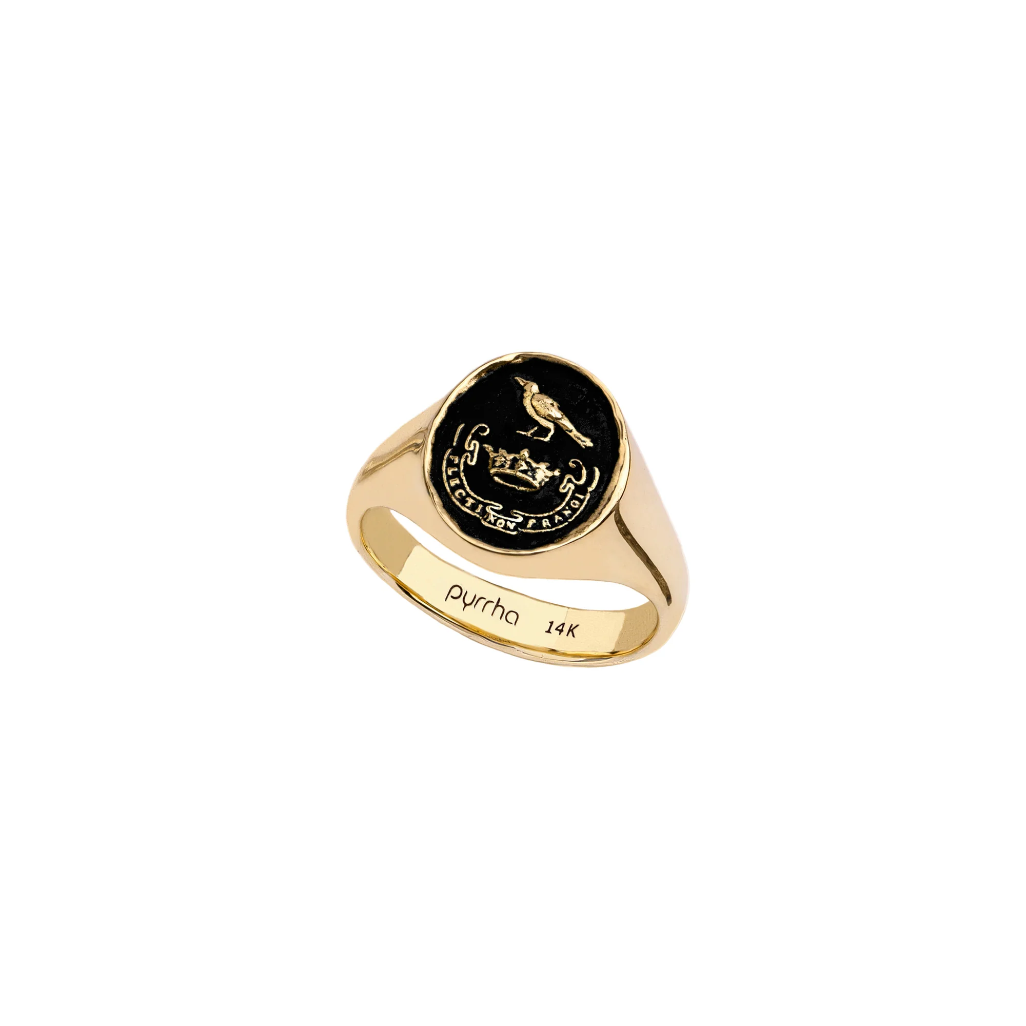 Unbreakable 14K Gold Signet Ring | Magpie Jewellery