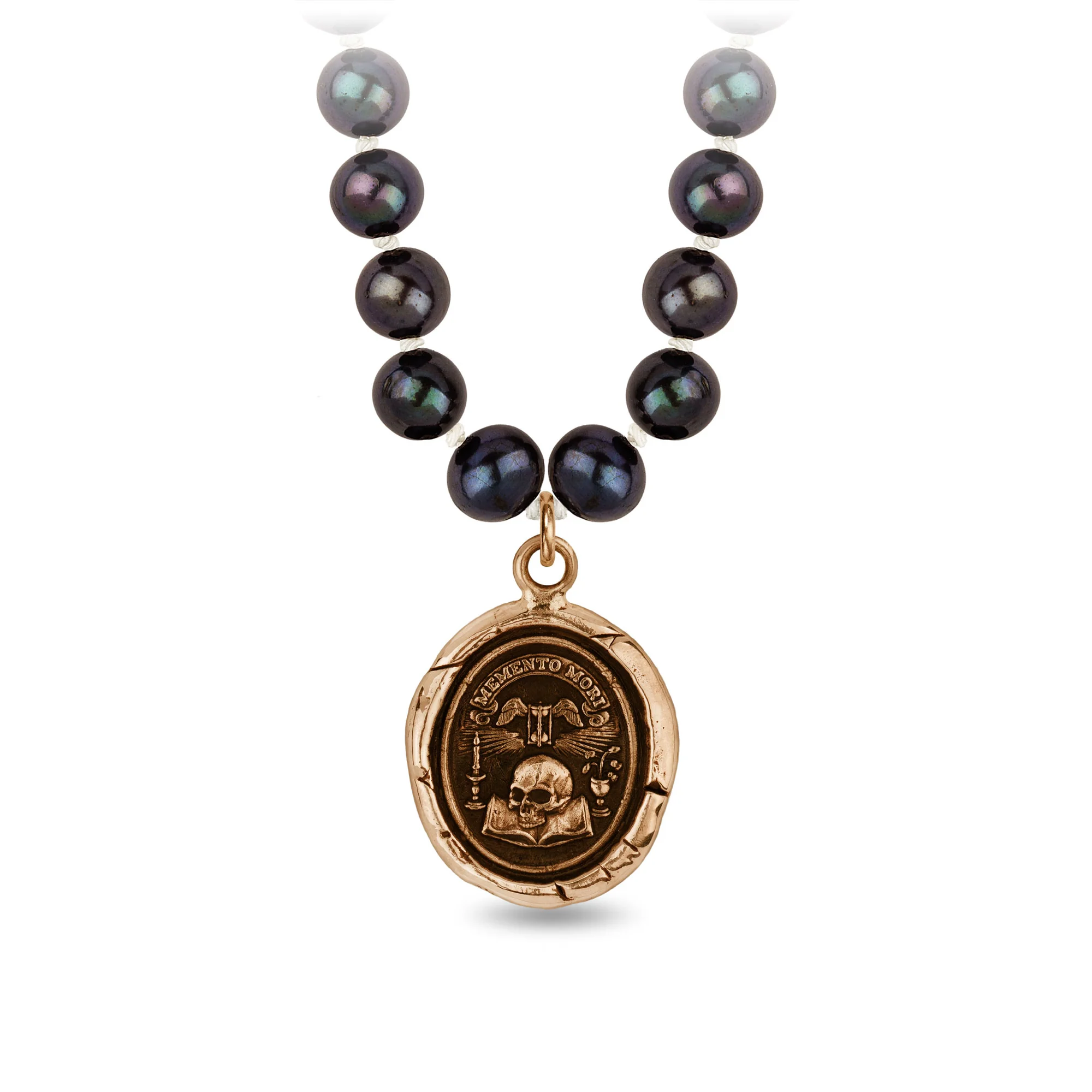 Memento Mori Freshwater Pearl Necklace | Magpie Jewellery