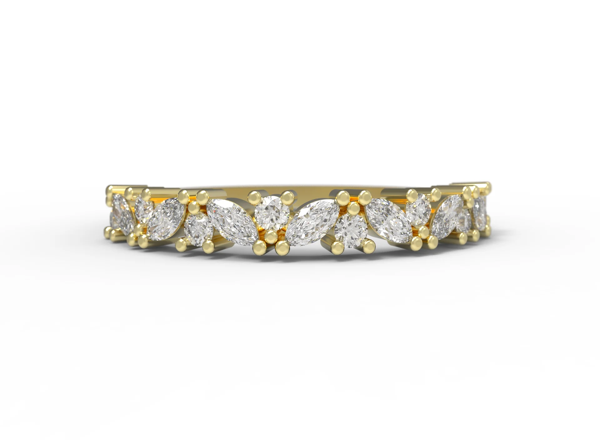 14k Fairmined Gold Marissa Lab-Grown Diamond Band| Magpie Jewellery